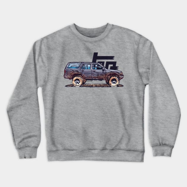 2nd Gen 4Runner TRD - Midnight Crewneck Sweatshirt by robert1117